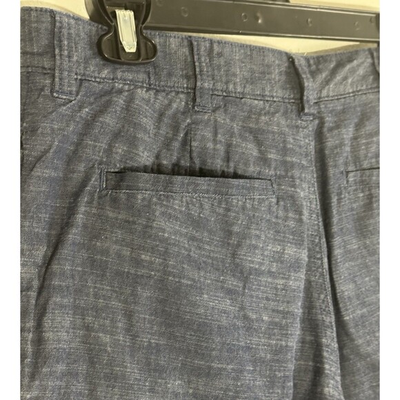 CREMIEUX Mens Bermuda Shorts Reversible Madras / Blue Chambray - Picture 6 of 16